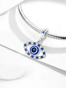 1 peça de pingente de olho de diabo azul moderno para pulseiras femininas, braceletes, joias faça você mesmo e decoração de joias combinando com roupas do dia a dia para meninas