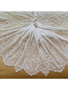 3 Meters Lace Trim, 40cm Wide Lace Applique, Suitable For Sewing, Crafts, Clothing, Home Decor And Wedding Decoration - Multicolor - View 9