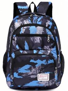 Fashion New Camouflage Three Pieces Package Junior High School High School Students Backpack Multi-Functional Messenger Bag Pencil Case Bag For School College