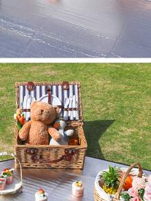 1 件户外防潮垫，双人露营铝箔野餐垫，防水垫，适用于海滩、公园、帐篷，四季皆宜