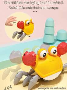2 Styles Battery-Powered Or Rechargeable Funny Crab Walking Toy, Sensory Stress Relief Toy, Creative Crawling Escape Toy, Interesting Pretend Play Toy, Great Gift For Kids, Boys And Girls, Birthday, Holiday - Multicolor - View 9