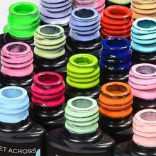 MEET ACROSS 10pcs 7.3ml Hot Pink Red Gel Nail Polish Set , Long Lasting, Lead-Free, Shine Finish, Glitter Semi Permanent Soak Off UV Gel Varnish For Summer Nails, DIY Nail Art Design All For Decoration, Manicure Painting Gel Vernis Kits For Salon And Home Nail Supplies - 彩色 - 查看 3