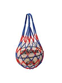 1 Stück Basketballnetz Tasche, dick & langanhaltend, Mesh Sportball Tasche - tragbares Einzelball Design, geeignet für Basketball, Fußball, Volleyball, Football, atmungsaktive Aufbewahrung mit Kontrastnaht, waschbar & wiederverwendbar, tragbare Aufbewahrung für Sportgeräte, geeignet für Innen- und Außenbereich, Strand, Training (Verschiedene Farben erhältlich)