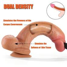 SAMEYO Juguetes sexuales Dildo realista grande - Juguete sexual Dildos de silicona para estimulación del punto G y anal, tapón anal con ventosa, juguetes sexuales para mujeres, hombres y parejas, dildo de silicona ultra realista doble, dildo curvo realista de 9 pulgadas para principiantes para el punto G y juego con ventosas potentes, juguetes sexuales sin manos para mujeres y hombres