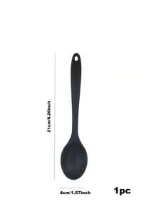 1 pieza/2 piezas Cuchara de mezcla grande de silicona, cuchara para ensalada, utensilios de cocina resistentes al calor