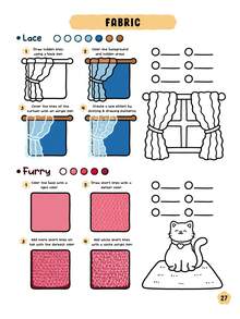 72 Pages/250g, Other 175g) How To Draw Simple Patterns: A Cute And Fun Step-By-Step Guide For Adults And Teens, Practice Coloring, Creativity And Relaxation, Back To School, Learning Supplies - Multicolor - View 6