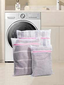 1/3/4/6pcs, Special Laundry Bag For Washing Machine, Anti-Wrap Bag For Household Underwear And Bra, Anti-Deformation Clothes And Underwear Put In A Washing Bag - Grey - View 14