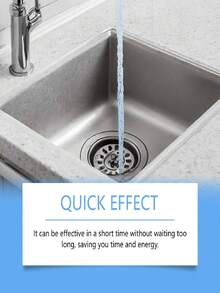 Drain Pipe Cleaning Tablets, Kitchen Pipe & Sink Drain Clog Remover For Grease & Oil Buildup