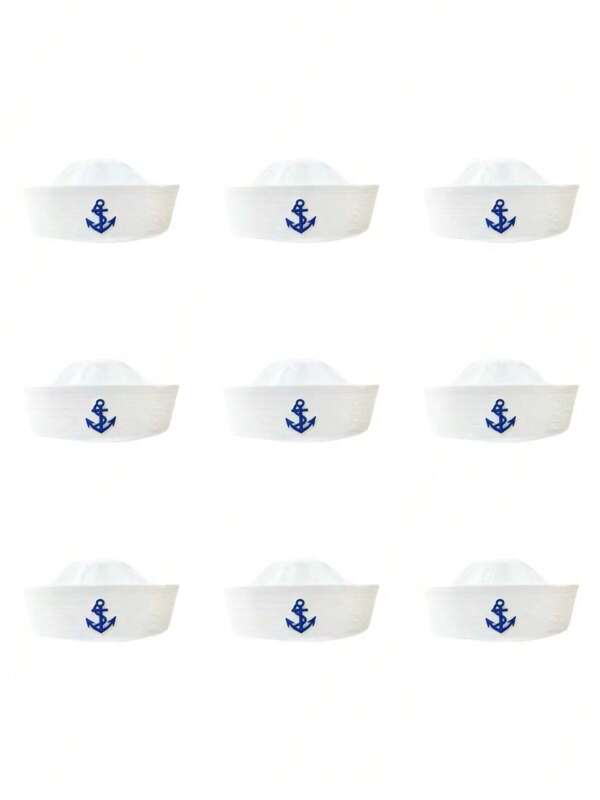 1 Set Assorted Beach Badges Polyester Sailor Hats, Captain Hats, Party Hats, Cosplay Outfits, Nautical Accessories, Men's Hats, Women's Hats, Men's Accessories, Pirate Hats, Sun Hats, Beach Hats, Women's Beach Hats, Women's Sun Hats, Suitable For Halloween, Summer, Adult Parties, Cruise Parties, Nautical Theme, Bars, Nightclubs, Carnivals, Bachelor Parties, Christmas, New Year