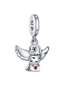 Disney Dije de carroza encantada con diamantes de laboratorio para el 100º aniversario de Disney, apto para brazaletes, joyería de plata 925 para mujeres