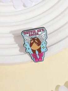 Insignia de rana ángel de "mejor amigo", diseño de rana con alas voladoras y ojos llorosos, es asqueroso... Regalo humorístico para mejores amigas y amantes de los anfibios