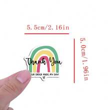 60 件教师节贴纸乙烯基美学贴纸剪贴簿、日记、保险杠、滑板、水瓶、卡通、安全帽、汽车贴纸和贴花 - 彩色 - 查看 2