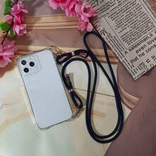 Korean Style In-Stock Oblique Strap Detachable Anti-Drop Braided Phone Lanyard