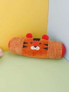 1 件宠物毛绒玩偶圆柱形枕头带声音，泰迪自娱伴侣，宠物用品玩偶仅供宠物使用 - 彩色 - 查看 9