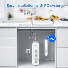 Waterdrop Remineralization Inline Water Filter, 1/4" Quick Connect Post Filter For Reverse Osmosis Filtration System, Restores Essential Minerals (1) - White - View 6