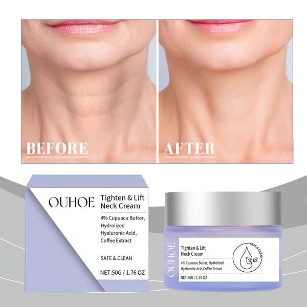 Collagen Moisturizing Neck Cream, Hydrating & Nourishing Care To Fade Fine Lines, Lift & Firm, Smooth & Supple Neck