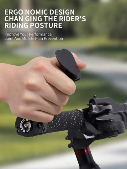 TOSUOD TOSUOD 1Pair Lightweight Bicycle Extended Handlebar Mountain Bike Bar Ends Deputy Handle Fluorescent Hand Grip Deputy Handle Claw Handle