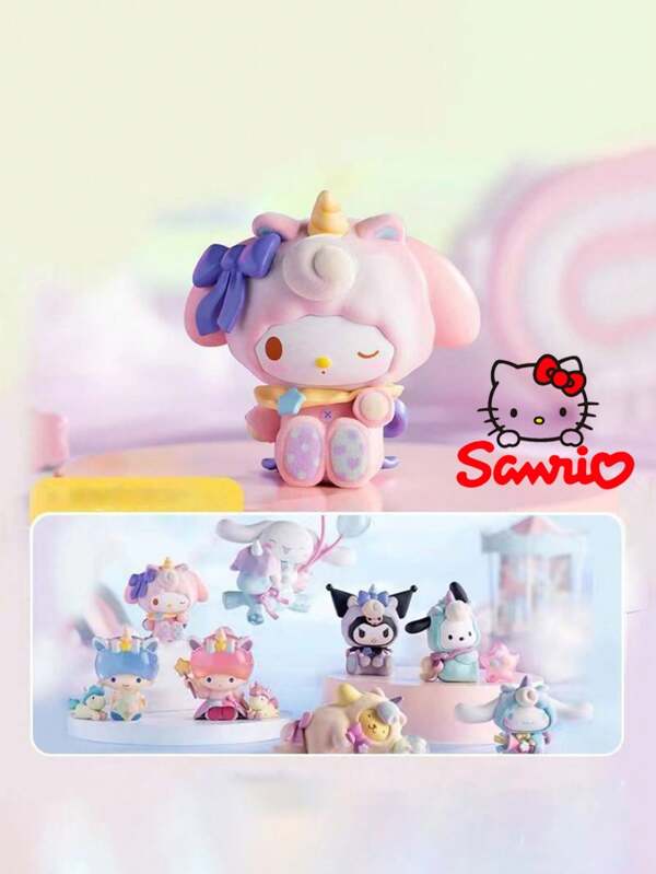 Sanrio 1pc Kuromi Wonderland Series Blind Box Figurine - Fashionable Collectible Doll & Desktop Decoration, Best Holiday Or Birthday Gift,School Supplies,Back To School