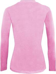 Women's Under Scrub Tee Crew Neck Long Sleeve-Shirt - Z-2pk-pnk/Aqq - 查看 2