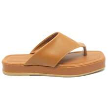 Women's Sandals Clogs Flip Flops Platform Comfortable Flat Neutral Outdoor Home - Camel - View 4
