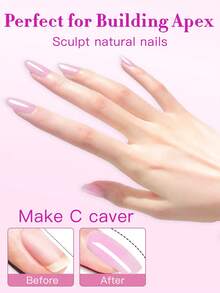 Gel Kuku Cherry Blossom Pink 15ml, Untuk Memperkuat, Memperpanjang, Lapisan Dasar, Botol, Gel Kuku UV/LED yang Dapat Dilepas - Coral Pink - View 5