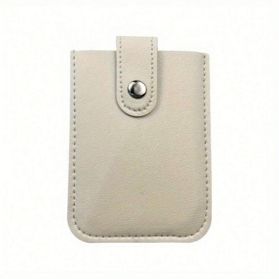 Drawer Card Storage Bag, Button Sealed Storage Bag, Stackable Drawer Card Wallet - White - View 1