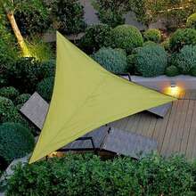 Toldo de Sombra Triangular Impermeable Plegable para Actividades al Aire Libre, Toldo de Patio, Tiendas de Campaña, Tela de Sombra - Naranja - Ver 1