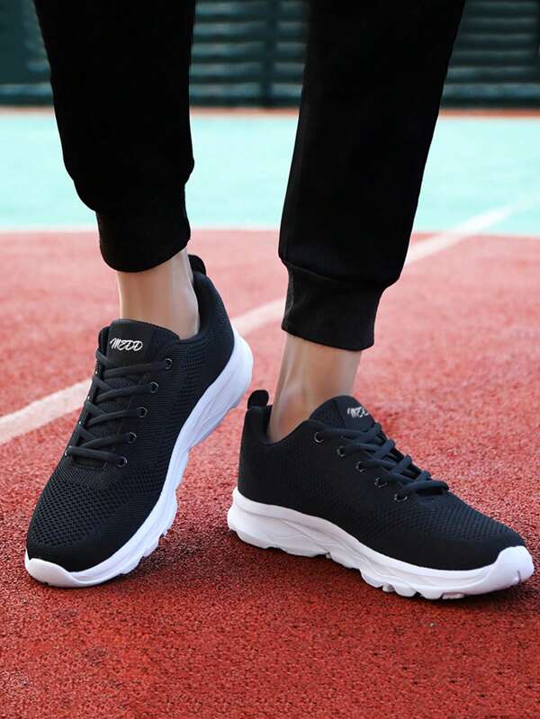 Unisex Summer New Breathable Versatile Black Casual Sneakers, Lightweight Men Outdoor Walking Shoes, Suitable For Travel, Running And Sports