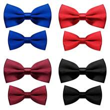 1-2 piezas Moño ajustable pre-anudado, adecuado para padre e hijo, ocasiones formales como graduación, boda, fiesta, regalo para hombres y niños