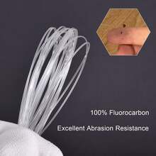 Líder de pesca de fluorocarbono de 50 libras, 10 unidades/20 líderes de fluorocarbono de pesca de agua salada/agua dulce, líderes de pesca de 20 pulgadas, línea líder de fluorocarbono 100% con - 20 pulgadas, 20 piezas - Ver 10