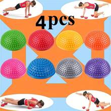 4 Stücke aufblasbare halbkreisförmige Durian Bälle, Farboptionen, Design zur Muskelentspannung, geeignet für Fitness-Training und Gleichgewichtsübungen