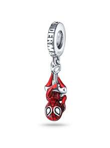 Disney Dije de carroza encantada con diamantes de laboratorio para el 100º aniversario de Disney, apto para brazaletes, joyería de plata 925 para mujeres