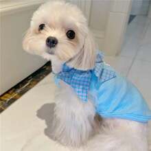 Early Autumn Dopamine Pet Vest, Cute Bow Tie Colorful Breathable Thin Vest For Dogs And Cats, For Pomeranian And Bichon Frise
