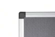 Bi-Office Tablero de corcho Maya, 60 x 45 cm, superficie de fieltro gris, marco de aluminio - Gris - Ver 3