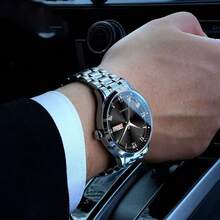 Mens Automatic Watch Mechanical Luxury Dress Watch Moon Phase Day Date Watch Gift,Men's Fashion  Watch - Kiểu 3 - Xem 3