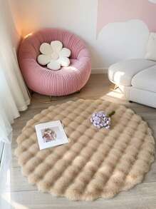 1 pieza Alfombra de felpa de camello estilo minimalista, femenino, dulce y audaz, alfombra para ambiente de sala de estar, adecuada para sofá, dormitorio, sala de estar, tocador, silla, nuevo producto de primavera
