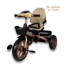 Triciclo Premium Con Empuje, Capitonado Y Sonido Noni Is-x1 - Caqui - Ver 3