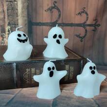 1 Stück, 17 Formen Halloween Geist duftende Kerze, Heimdekoration, Feiertagsgeschenk, Badezimmer Duft