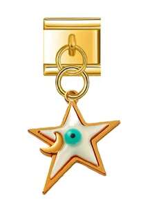 2025 批发女士金色恶魔之眼吊坠意大利魅力适合 9 毫米不锈钢模块手链珠宝散装 - A - 查看 14