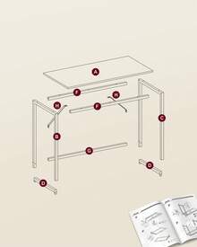 Office Desk - Black - View 10