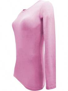 Women's Under Scrub Tee Crew Neck Long Sleeve-Shirt - Z-2pk-pnk/Aqq - 查看 4