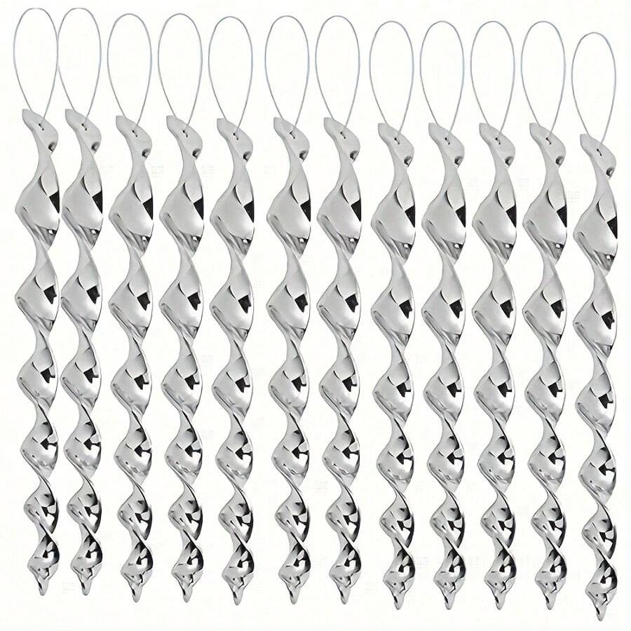 反光驱鸟棒，农场驱鸟棒，防鸟反光驱鸟装置，悬挂式银色塑料反光驱鸟器，光泽花园装饰，户外装饰，塑料驱鸟器，防止鸟类干扰庭院、露台和花园，耐候易用，花园害虫防治，装饰棒，便携式设计 - 彩色 - 查看 1