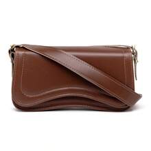 Women's Baguette Shoulder Bag - Camel - View 7
