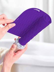Alfombrilla para herramientas de peinado, alfombrilla universal resistente al calor para plancha y tenacillas, alfombrilla de silicona resistente al calor para almacenamiento y viaje, almohadilla de aislamiento térmico para planchas, tenacillas y rizadores, protege tus herramientas de peinado con esta almohadilla de silicona antideslizante y resistente al calor para restaurantes, hoteles y comercio