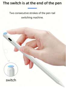 Un lápiz stylus capacitivo universal apto para teléfonos inteligentes y tabletas, con 3 puntas de repuesto adicionales para agujas táctiles activas, control de toque preciso, escritura suave, compatible con Android, Apple iPad, compatible con HarmonyOS y ciertos dispositivos Windows (no aplicable a plumas táctiles resistivas o electromagnéticas) hasta la 3ª generación, iPad Mini 6ta/5ta generación