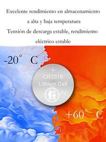 pila de botón, coche, mando a distancia, báscula electrónica, placa base, juguetes, batería de litio de 3V - CR2016 - Ver 4