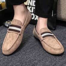 Zapatos Loafers/mocasines Casuales Para Hombres Casa De Ocio - Beis - Ver 2