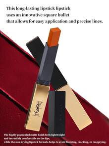 Yves Saint Laurent YSL Rouge Pur Couture The Slim 絲絨極致顯色唇膏 #2024 2g/0.07 Oz -| 高顯色度、霧面絲絨妝感，打造大膽持久色彩 | 不暈染不裂開 | 輕盈不乾澀、不黏膩質地 - 2024 - 查看 4