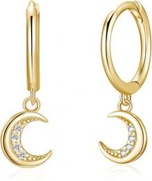 05 CZ Moon - Gold