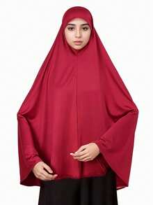 1 Khăn trùm đầu Hijab dành cho nữ, Khăn trùm đầu Khimar màu trơn, Thời trang & Đa năng, Thuận tiện khi ra ngoài, cầu nguyện, Chống tia UV, Thoáng khí, Phù hợp mặc mọi mùa - Khăn tay áo - Xem 25